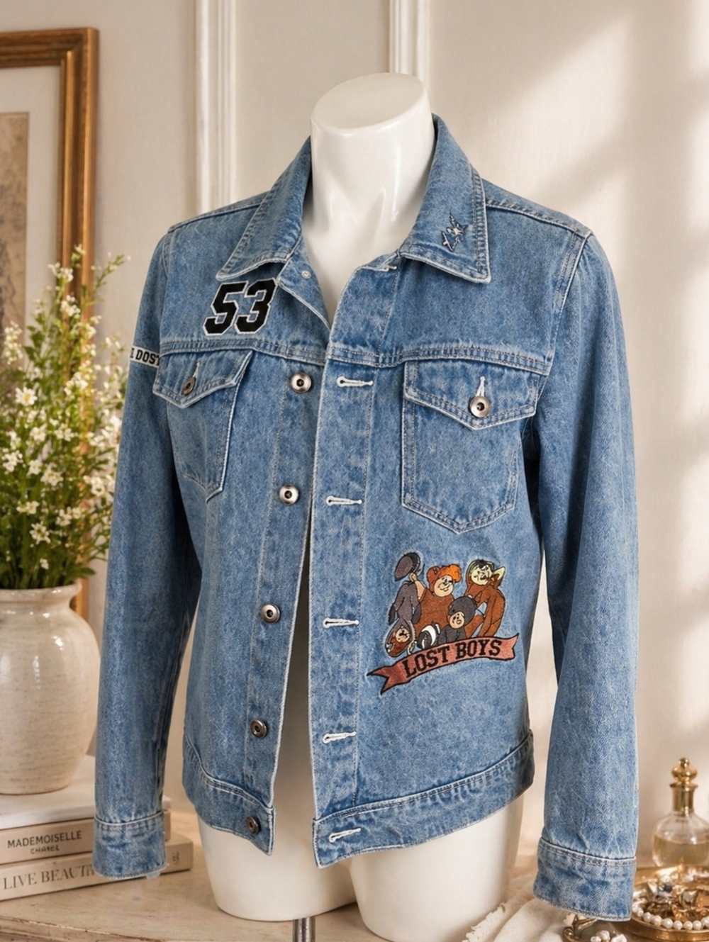 Disney NEVERLAND Collector's Denim Jean Jacket Sz S
